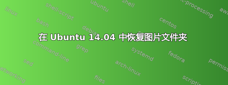 在 Ubuntu 14.04 中恢复图片文件夹