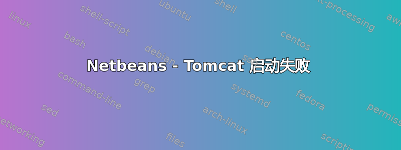 Netbeans - Tomcat 启动失败