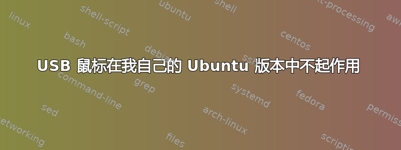 USB 鼠标在我自己的 Ubuntu 版本中不起作用