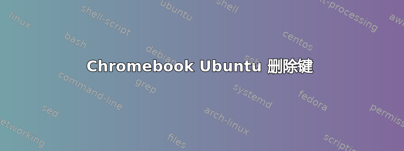 Chromebook Ubuntu 删除键