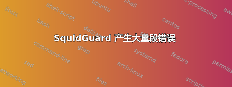 SquidGuard 产生大量段错误