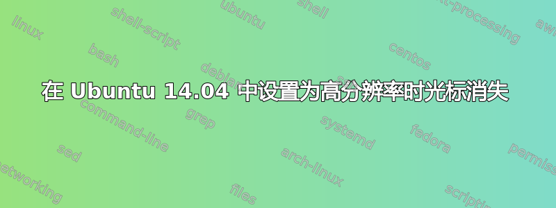 在 Ubuntu 14.04 中设置为高分辨率时光标消失