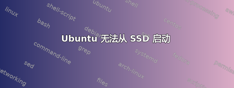 Ubuntu 无法从 SSD 启动