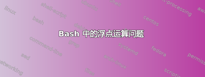 Bash 中的浮点运算问题