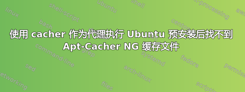 使用 cacher 作为代理执行 Ubuntu 预安装后找不到 Apt-Cacher NG 缓存文件