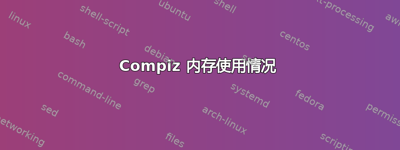 Compiz 内存使用情况