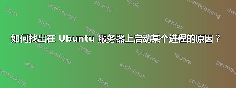 如何找出在 Ubuntu 服务器上启动某个进程的原因？