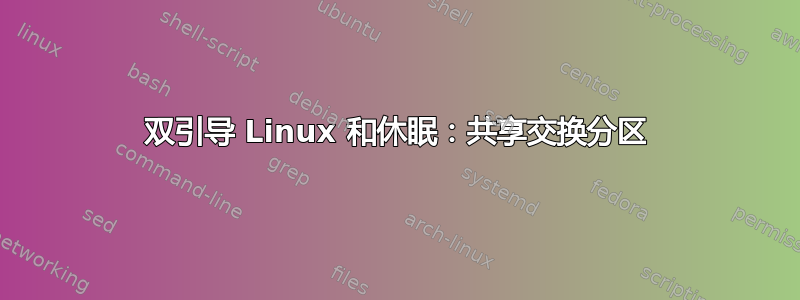 双引导 Linux 和休眠：共享交换分区