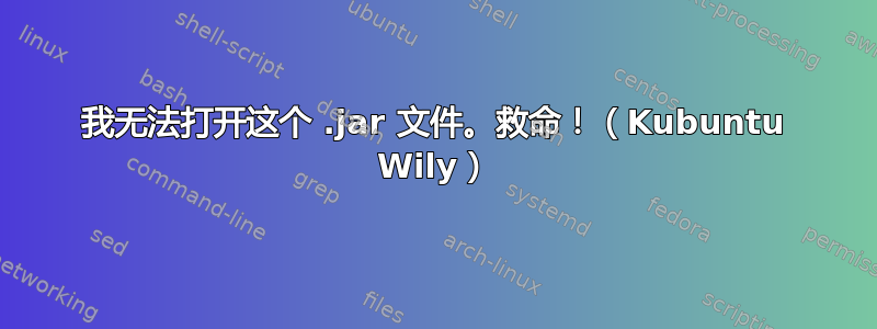 我无法打开这个 .jar 文件。救命！（Kubuntu Wily）