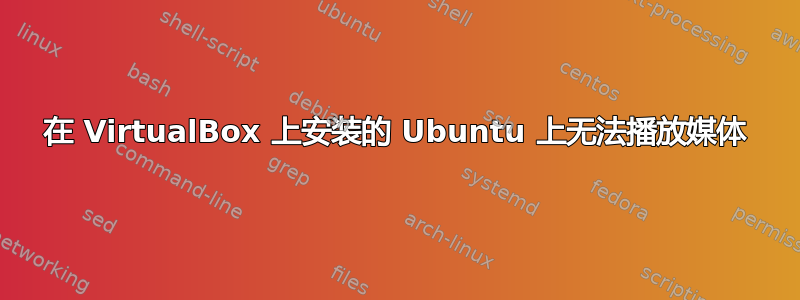 在 VirtualBox 上安装的 Ubuntu 上无法播放媒体