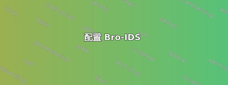 配置 Bro-IDS