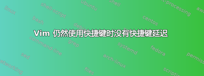 Vim 仍然使用快捷键时没有快捷键延迟