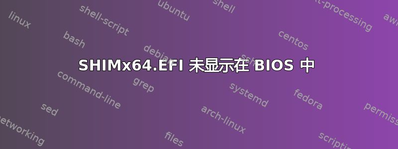 SHIMx64.EFI 未显示在 BIOS 中