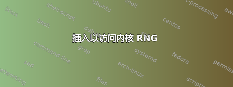 插入以访问内核 RNG