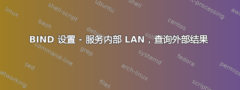 BIND 设置 - 服务内部 LAN，查询外部结果