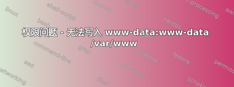 权限问题 - 无法写入 www-data:www-data /var/www 