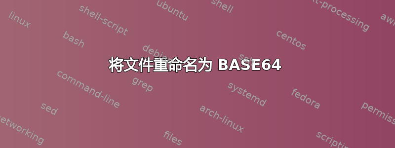 将文件重命名为 BASE64