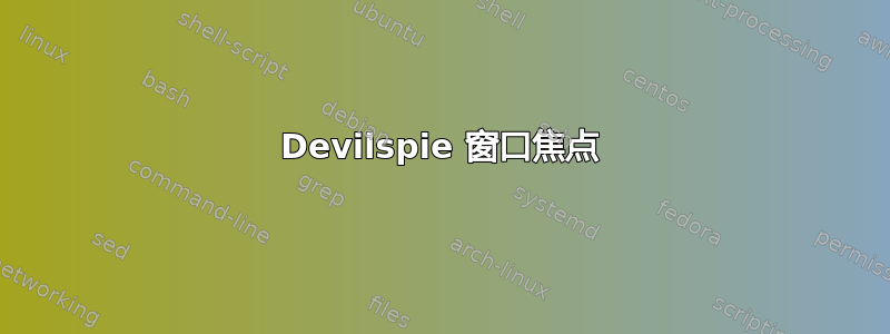 Devilspie 窗口焦点