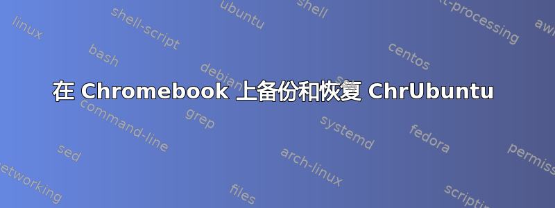 在 Chromebook 上备份和恢复 ChrUbuntu