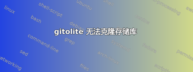 gitolite 无法克隆存储库