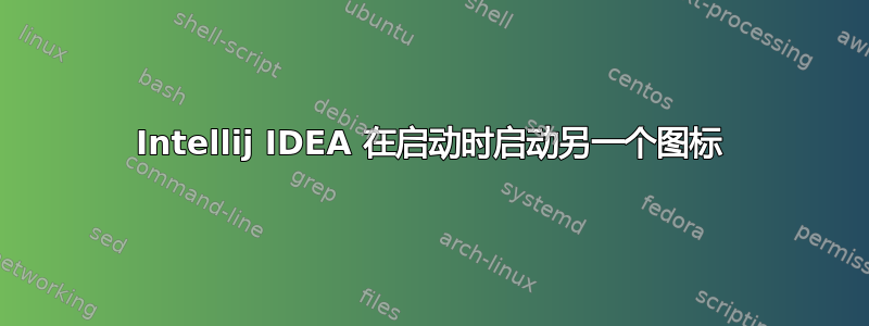 Intellij IDEA 在启动时启动另一个图标