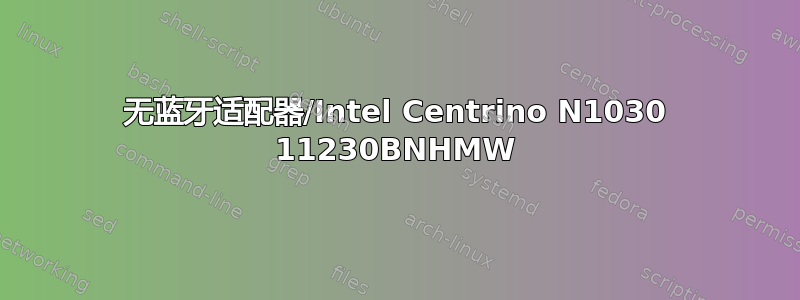 无蓝牙适配器/Intel Centrino N1030 11230BNHMW