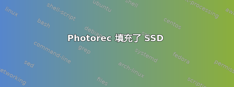 Photorec 填充了 SSD