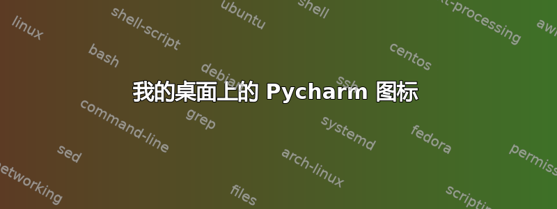 我的桌面上的 Pycharm 图标