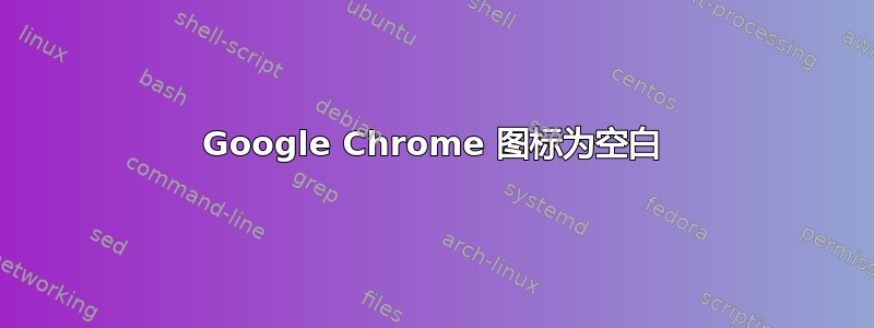 Google Chrome 图标为空白