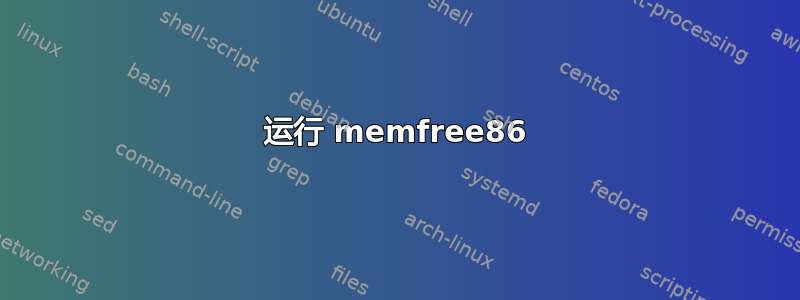 运行 memfree86