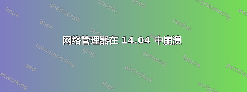 网络管理器在 14.04 中崩溃