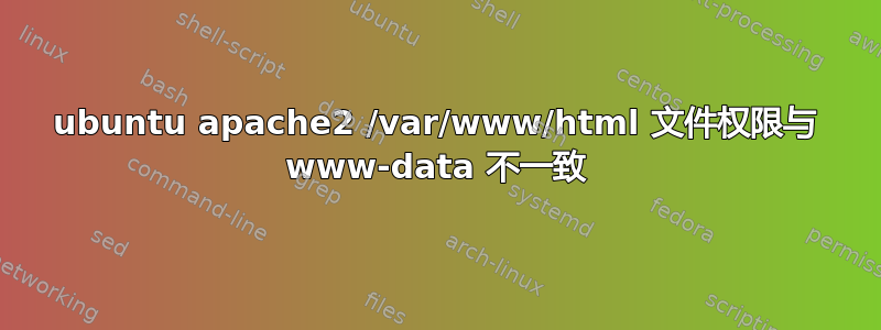 ubuntu apache2 /var/www/html 文件权限与 www-data 不一致