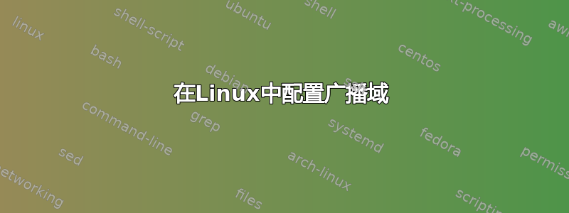 在Linux中配置广播域