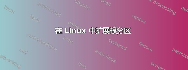 在 Linux 中扩展根分区