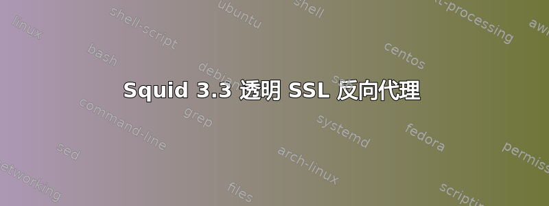 Squid 3.3 透明 SSL 反向代理