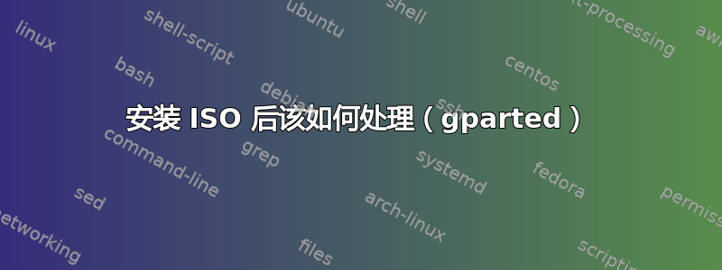 安装 ISO 后该如何处理（gparted）