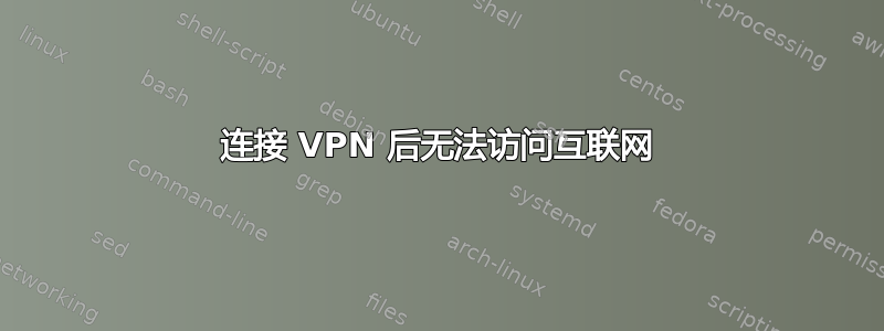 连接 VPN 后无法访问互联网