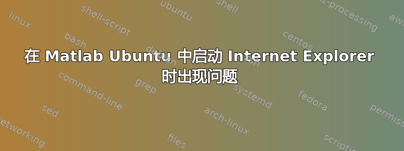 在 Matlab Ubuntu 中启动 Internet Explorer 时出现问题