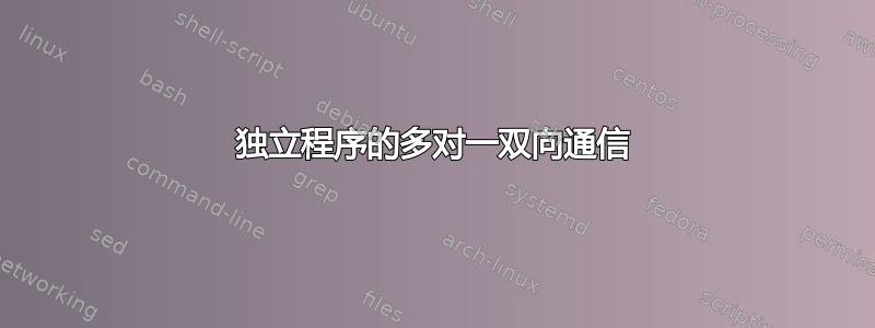 独立程序的多对一双向通信