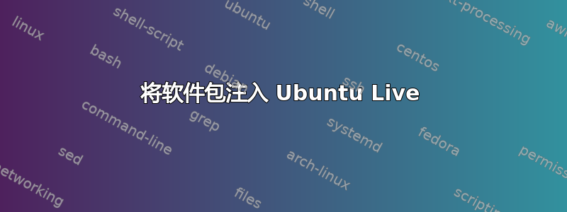 将软件包注入 Ubuntu Live