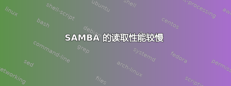 SAMBA 的读取性能较慢