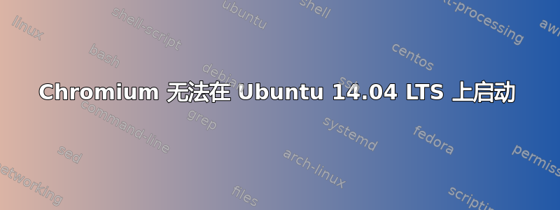 Chromium 无法在 Ubuntu 14.04 LTS 上启动