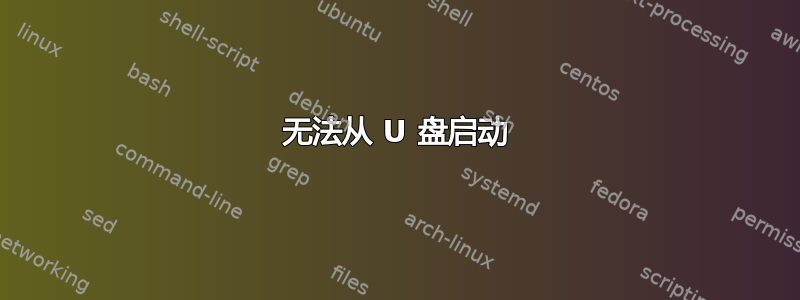 无法从 U 盘启动