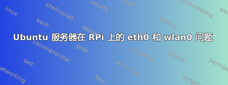 Ubuntu 服务器在 RPi 上的 eth0 和 wlan0 问题