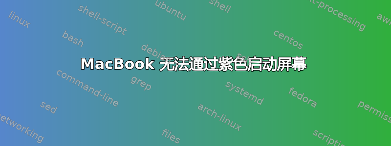 MacBook 无法通过紫色启动屏幕