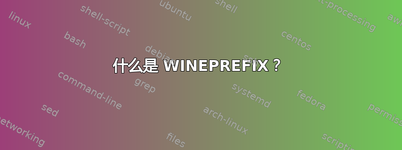 什么是 WINEPREFIX？