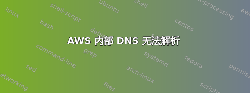 AWS 内部 DNS 无法解析