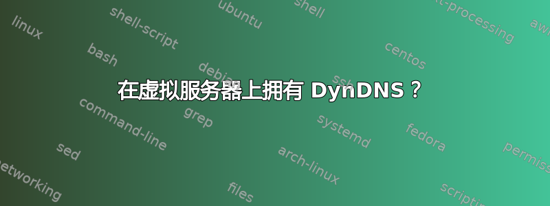 在虚拟服务器上拥有 DynDNS？