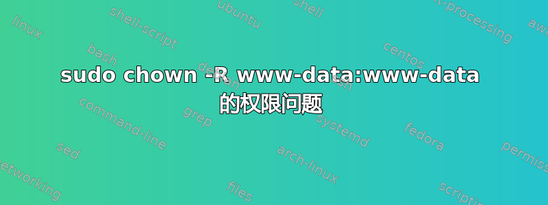 sudo chown -R www-data:www-data 的权限问题