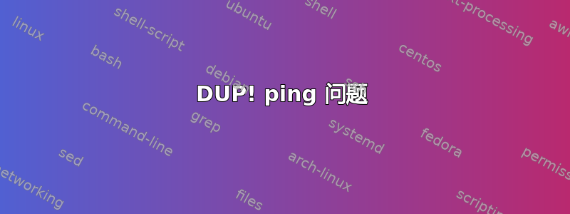 DUP! ping 问题